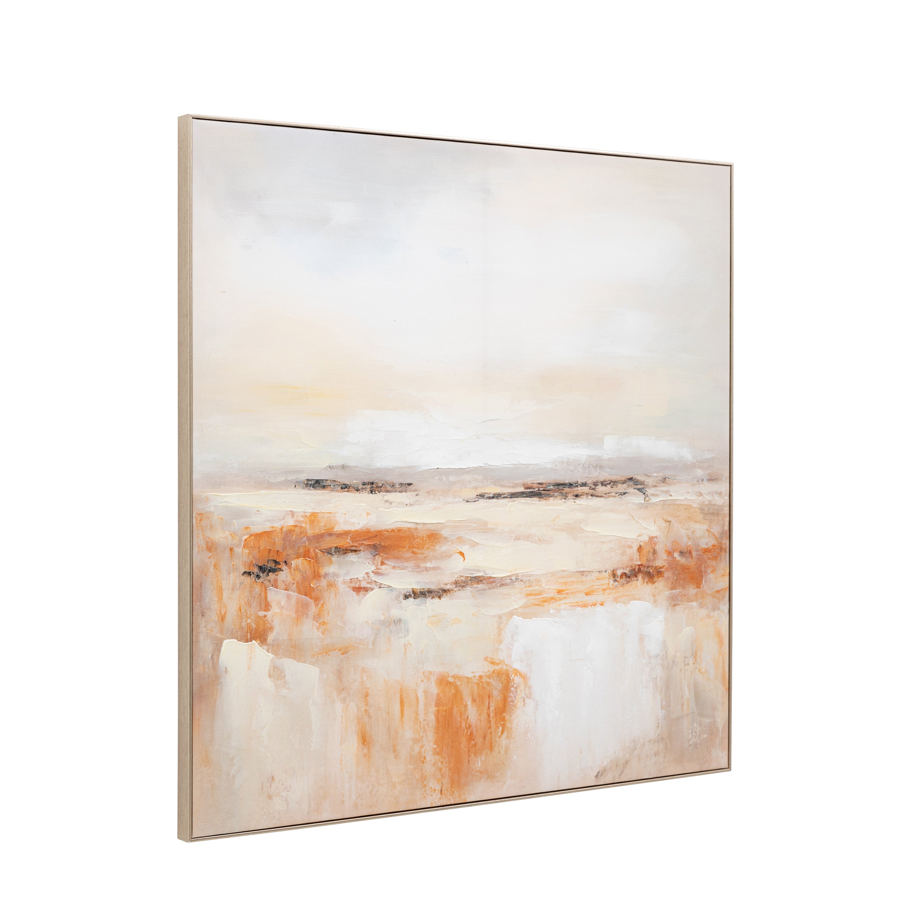 Warm Haze Framed Canvas Wall Art